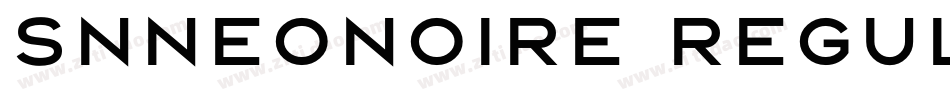 SNNEONOIRE regular字体转换